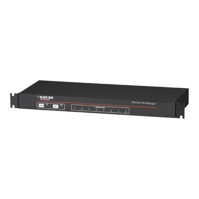 Black Box Sw552a Secure Site Manager - Remote Control Device - 8 Ports - Rs-232 Mdm 56 Kbps - 1u