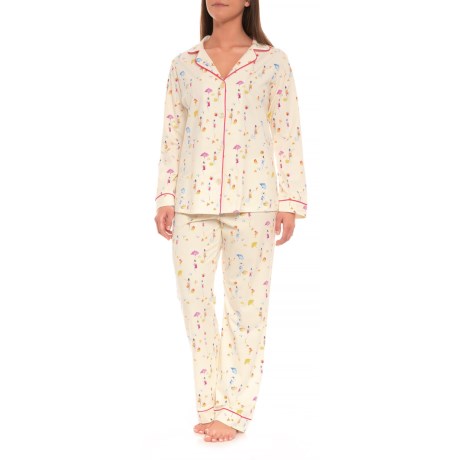 Patterned Knit Pajamas - Long Sleeve (for Women)