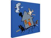 Trademark Fine Art Carla Martell 'Halloween House' Canvas Art