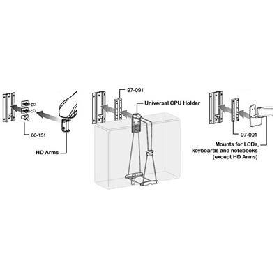 Ergotron 31-039-182 42 Wall Track