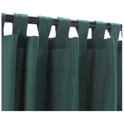 Outdoor Curtains CUR96GR 54 in. x 96 in. WeatherSmart Outdoor Curtain with Tabs - Green