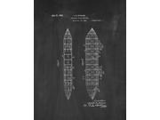 Dirigible Flying Machine Patent Art Chalkboard