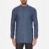 HUGO Men's Eddison Long Fit Grandad Collar Shirt - Navy - M