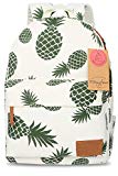 FITMYFAVO Backpacks School Bookbags For Girls Teen Daypacks College Backpack Women Floral Pineapple Bag - Pineapple