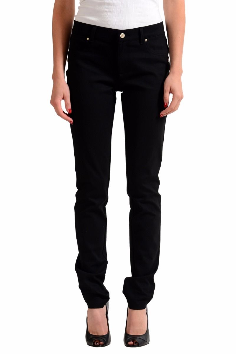 Versace Jeans Black Women's Slim Fit Jeans Sz US 8 IT 44