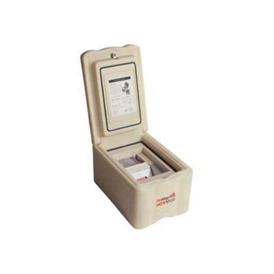 Fire King Mv1000 Fireking Mediavault Mv1000 - Storage Media Box - Capacity: 31 Zip Disks  12 Dlt Tapes  120 5.25 Diskettes  130 Diskettes  23 Cd  23 Travan Tape