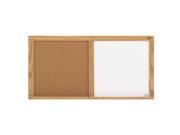 Marsh Office24x36 Natural Cork White Markerboard Combination Board Oak Trim