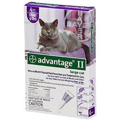 Advantage II Once-A-Month Large Cat Topical Flea Treatment