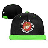 IGiGT Hats United States Marine Corps USMC Logo Kids Boys/Girls Hip Hop Hats Baseball Caps KellyGreen