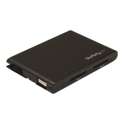 Startech.com 2sd4fcru3 Dual-slot Sd Card Reader/writer - Usb 3.0 - Sd 4.0  Uhs Ii - Portable Sd/sdhc/sdxc Card Reader/writer With Uhs-ii