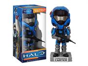 Halo Blue Commander Carter Wacky Wobbler Bobblehead