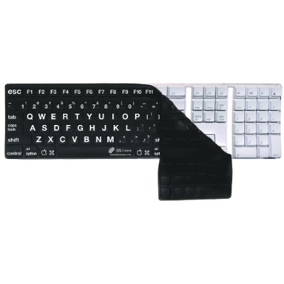 Kb Covers Lt-k-b Large Type Keyboard Cover For Apple Keyboard / Apple Wireless Keyboard - Black