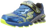 Skechers Kids 95556L Mega Blade Sneaker,Blue/Yellow,12 M US Little Kid