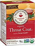 Traditional Medicinals Organic Throat Coat Tea, 16 Tea Bags (Pack of 6)