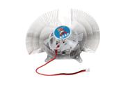 Silver Tone Clear 12vdc 18db 11 Blades Vga Cooler Cooling Fan Heatsink