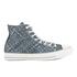 Converse Men's Chuck Taylor All Star Denim Woven Hi-Top Trainers - Polar Blue/White/Dolphin - UK 11