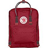 Fjallraven Kanken Classic Pack, Heritage and Responsibility Since 1960, Deep Red-Random Blocked