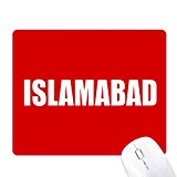 Islamabad Pakistan City Name Mouse Pad Non-Slip Rubber Mousepad Game Office