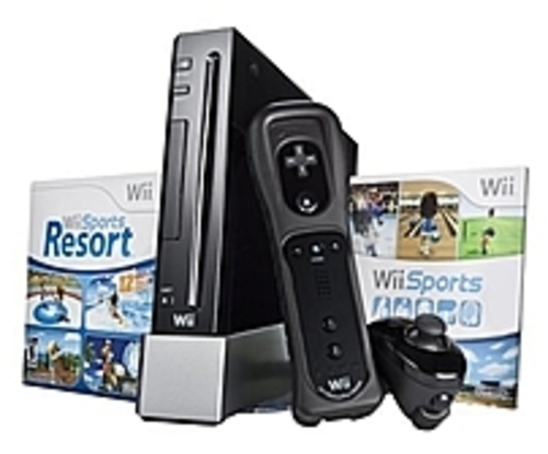 Nintendo Rvlskaaa Wii Sport Resort Pack Console - Black