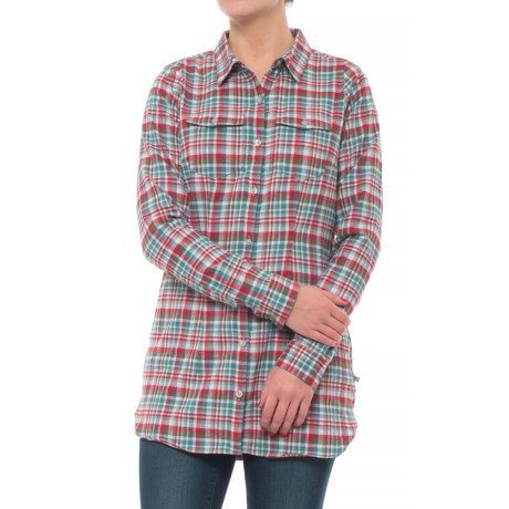 Lightfoot Flannel Tunic Shirt - Organic Cotton, Long Sleeve (for Women)