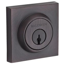 Baldwin DC.CSD Contemporary Square Keyed Entry Double Cylinder Deadbolt