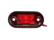Thzy 12v / 24v 2 Led Side Marker Lights Lamp For Car Truck Trailer E-marked Red