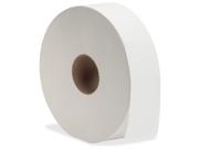 Genuine Joe 2-ply Jumbo Roll Bath Tissue - 2 Ply - White - Fiber - For Bathroom - 6 / Carton Gjo3520006