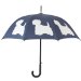 The San Francisco Umbrella Company Walking Stick Rain Umbrella, West Highland Terrier with Midnight Blue and White