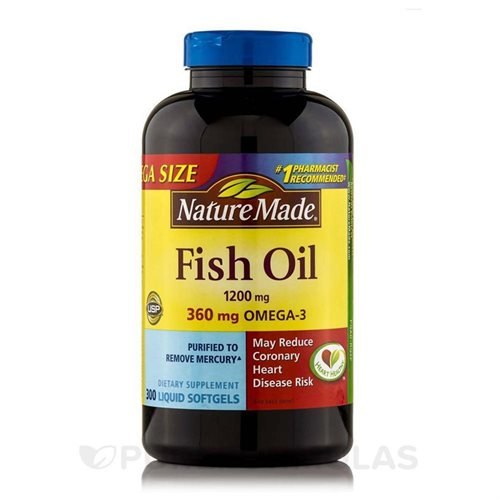 Nature Made Fish Oil 1200mg 300 liquid softgels