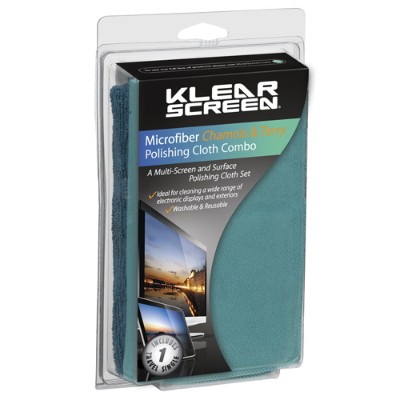 Klear Screen Ks-mk-com Klear Screen Microfiber Chamois & Terry Cloth Combo
