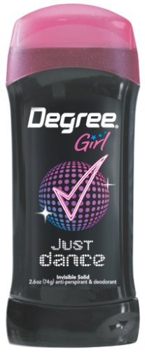 Degree Girl, Invisible Solid Antiperspirant & Deodorant, Just Dance, 2.6-Ounce Packages (Pack of 6)
