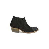 H Shoes by Hudson Women's Emmett Suede Heeled Ankle Boots - Black