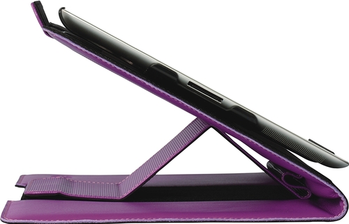 Trexta 813365013055 Tx013055 Rotating Folio Case For Ipad 2 - Fuchsia