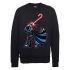 Star Wars Christmas Candy Cane Darth Vader Sweatshirt - Black