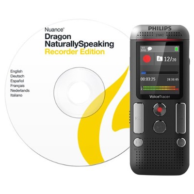 Philips Dvt2710/00 Voice Tracer Dvt2710 - Voice Recorder - 110 Mw - 8 Gb - Chrome  Anthracite