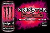 16 Pack Monster Rehab Raspberry Tea   Energy 15.5oz