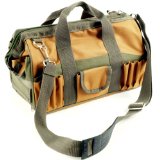 Stalwart 75-AB76 Hawk Rugged Nylon Multi Pocket Tool Bag with Shoulder Strap
