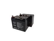 Sps Brand 12v 35ah  Battery For Lawn Mower Great Dane Chariot Jr Line ( 2 Pack)