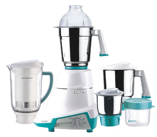 Preethi Nitro Mixer Grinder - 110 Volts for USA & Canda (3 Jar with Super Extractor)