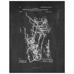 Combined Beet Thinning And Cultivating Machine Patent Art Print