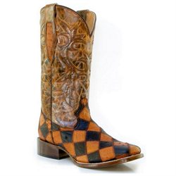 Roper Western Boots Mens Ostrich Exotic 09-020-6502-0435 RT