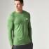 Myprotein Men's Performance Long Sleeve Top, Green Marl, XXL