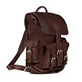Saddleback Leather Thin Front Pocket Backpack – Best, 100% Full Grain Leather Backpack for School, Business or Travel - 100 Year Warranty