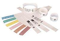Zebra Z-band Quickclip 10007000k Wristband Thermal Label For Hc100 Thermal Printer - 260 Labels/roll - Black, White