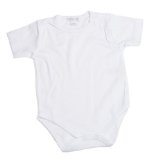 Kissy Kissy - Basic SS Bodysuit - White-12-18mos