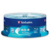 Verbatim BD-R 25GB 6X Blu-ray Recordable Media Disc - 25 Pack Spindle