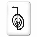 3dRose lsp_154526_1 Reiki Power Symbol Cho Ku Rei Choku Rei for Protection Cleaning Clearing Energy Or Boosting Healing Light Switch Cover