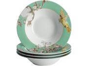 Bonjour  55587  Dinnerware Fruitful Nectar Porcelain 4-piece Soup/pasta Bowl Set