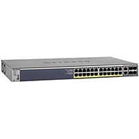 Netgear Prosafe M4100-26g-poe Ethernet Switch - 26 Ports - Manageable - 24 X Poe - 4 X Expansion Slots - 10/100base-tx - Poe Ports - Desktop, Rack-mountable Gsm7226lp-100nes
