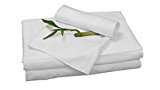 100% Bamboo Rayon Sheet Sets by BedVoyage the Eco Resort Linen Collection is Spa and Resort Luxury in Your Own Bedroom (Full, White)